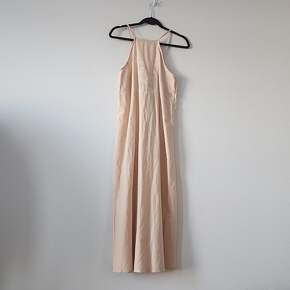 Zara Embroidered Sleeveless Long Maxi Summer dress - Picture 6 of 12